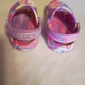CROCS Kids Shoes - Pink and Purple And White